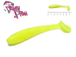Силікон Crazy Fish Vibro Fat 7.1см col.06 Chartreuse-Аніс